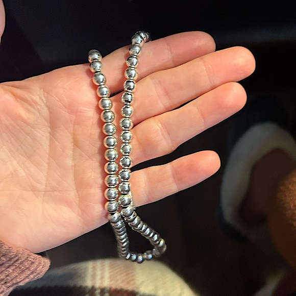 GIVENCHY silver ball necklace - Picture 3 of 5